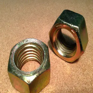 1 1/8″-7 Grade 8 Yellow Zinc-Finished Hex Nut