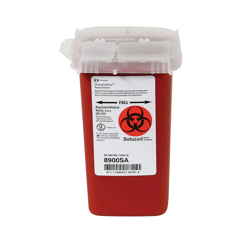 1-Liter Phlebotomy Sharps Disposal Container – PIP Dynamic™ FA8900SA
