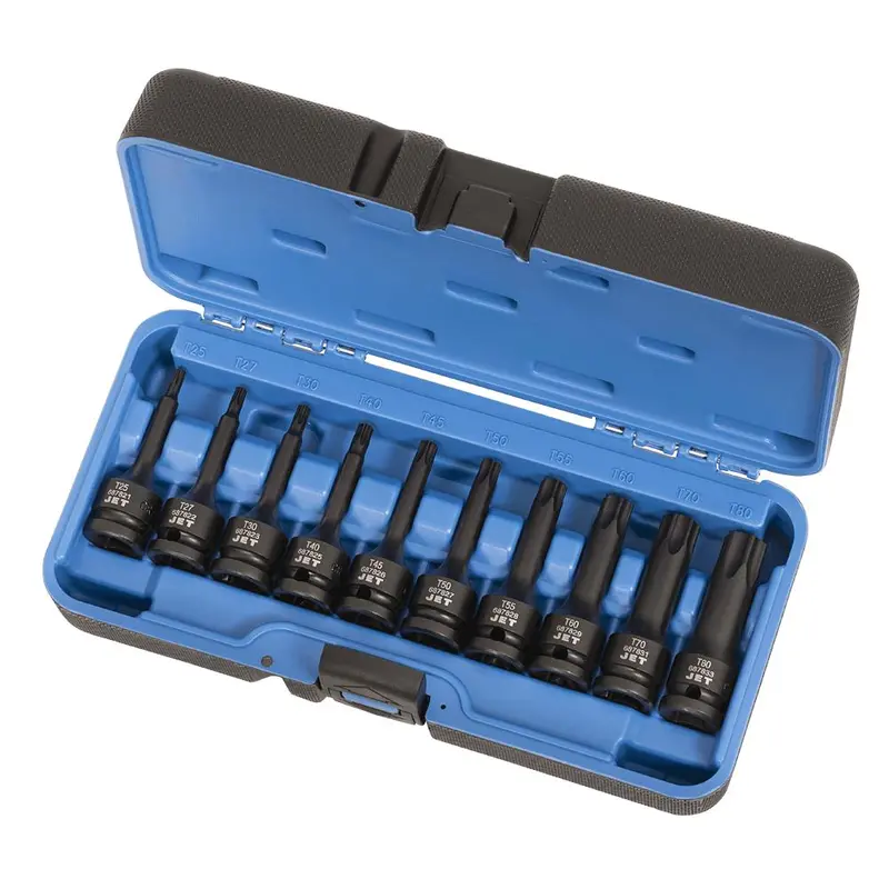 10-Piece 1/2″ Drive TORX® Bit Impact Socket Set – Jet® 610326