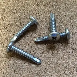#12 Stainless Phillips Pan Head Self-Drilling Screw – Tri-Point Drill Tip