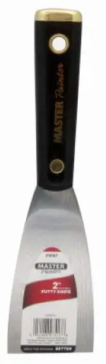 2-Inch Spackle Knife with Solvent-Resistant Black Handle — Master Painter Model 4206TV (Pack of 48)