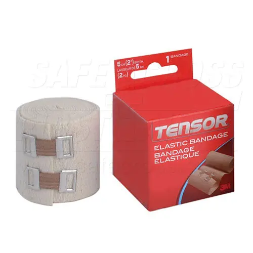 2-Inch Tensor Compression Bandage – Safecross Elastic Wrap, 3-1/3 Yards (08060)