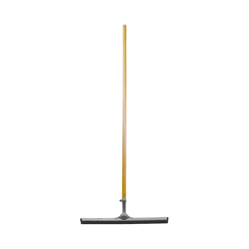 24″ Straight Floor Squeegee – Assembled Unit with Tapered 54″ Wood Handle (4094)