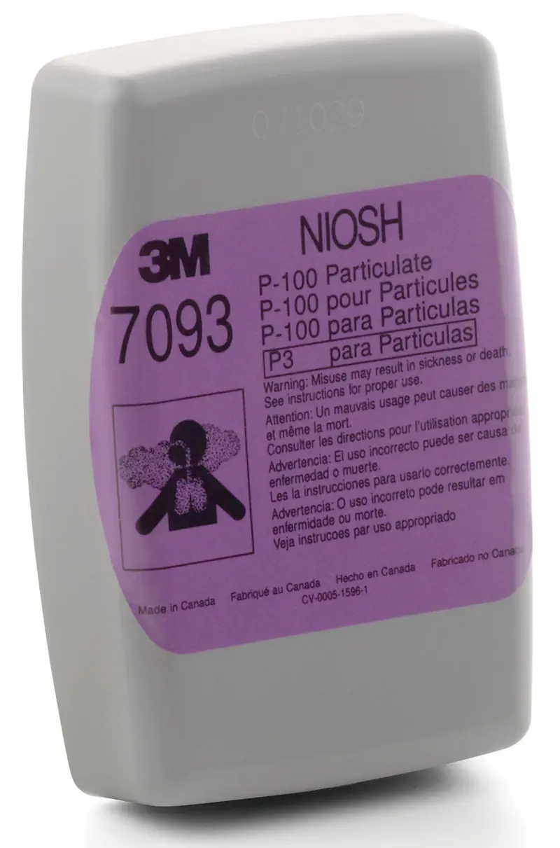 3M 7093 P100 Particulate Filter for Respirators – Pack of 2