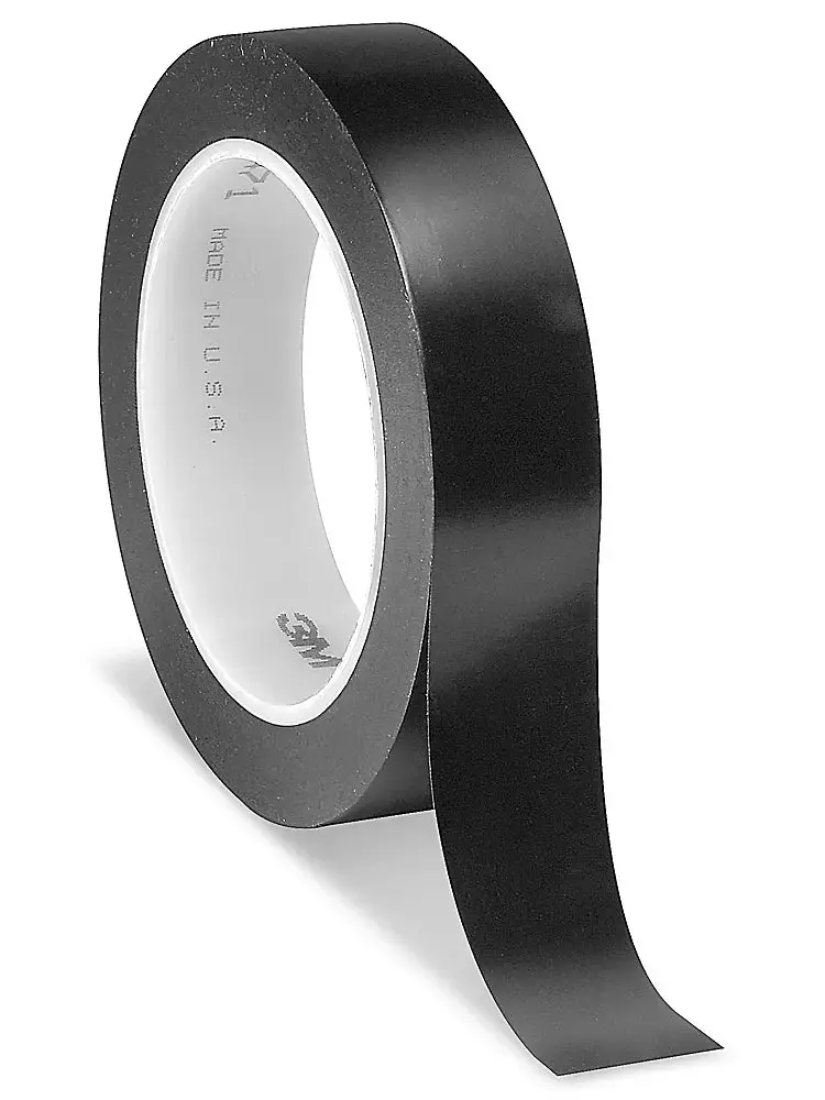 3M Black Vinyl Tape – 1-Inch x 36-Yard Roll, Model 764-1X36-BLK