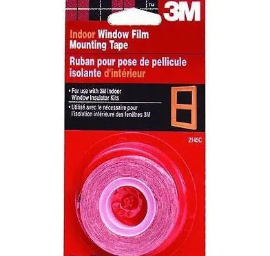 3M Interior Window Film Mounting Tape – 1/2″ × 500″, High-Adhesion, 12-Roll Case