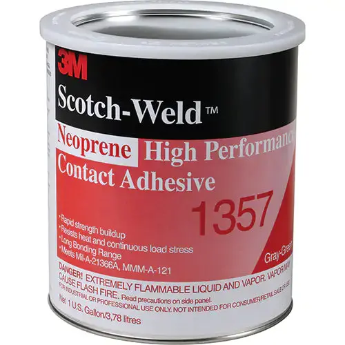 3M Neoprene High-Performance Contact Adhesive – 1-Gallon Container – Model 1357-1GAL-NEU