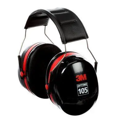 3M PELTOR Optime 105 H10A Over-the-Head Earmuffs – Individual Unit