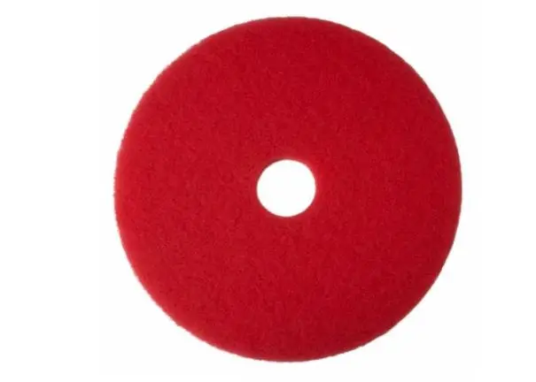 3M Scotch-Brite Red Buffing Disc – 13-Inch Diameter, Fine Finishing Abrasive (Case of 5, Model F-5100-RED-13)