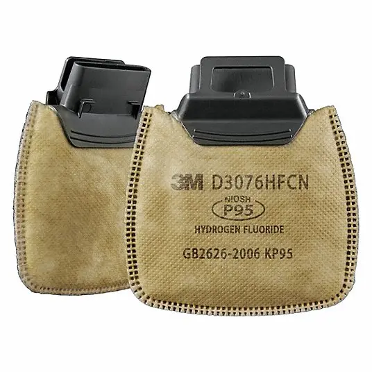 3M Secure Click P95 Particulate Cartridge with Nuisance-Level Acid Gas Relief – Case of 100 (D3076HF)