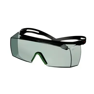 3M SecureFit 3700 OTG Safety Glasses – Black Frame with Scratch-Resistant Lens – SF3717AS-BLK