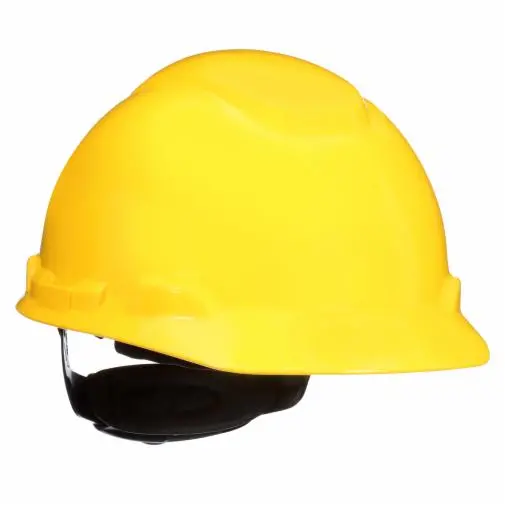 3M SecureFit Hard Hat – Yellow UV-Detecting Safety Helmet, Non-Vented, H-702SFR-UV