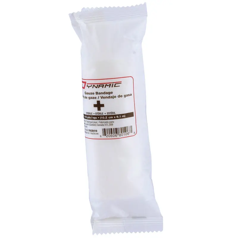 4-Inch Sterile Gauze Roll Bandage – PIP Dynamic™ 10-Yard Fabric Wrap (FAGB410)