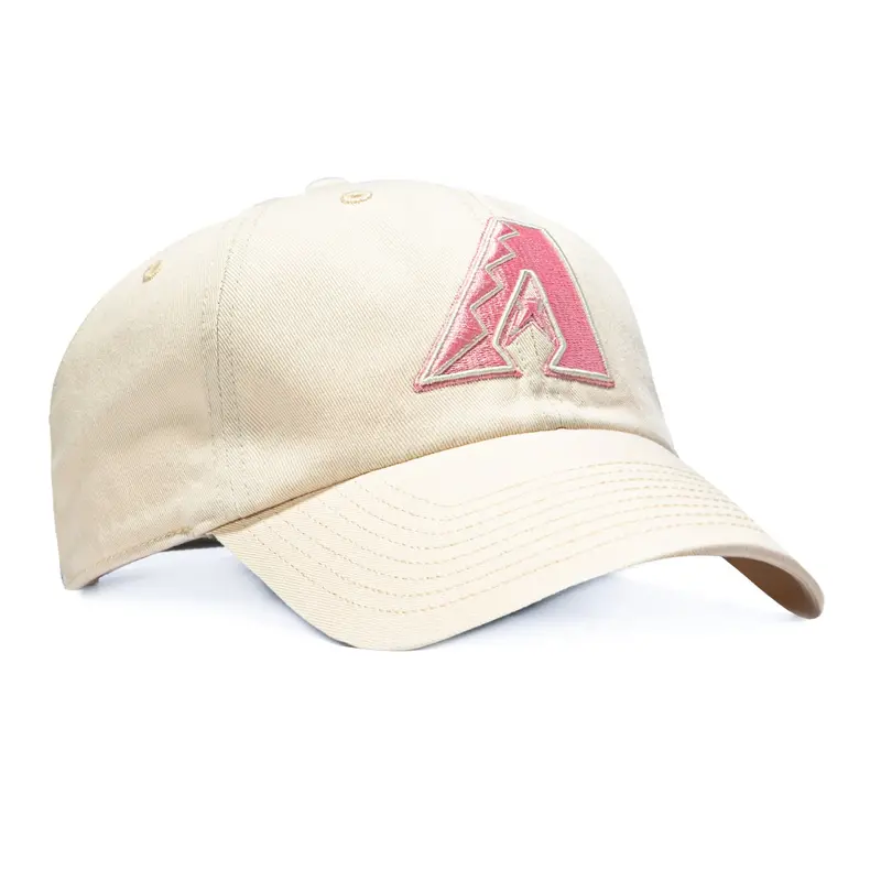 47 Brand Arizona Diamondbacks Cleanup Strapback Hat in Stone and Pink