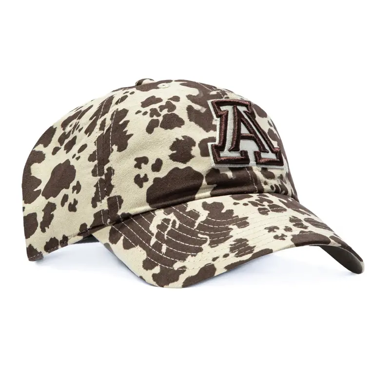 47 Brand Bessie Arizona Wildcats Cowhide Print Adjustable Cap – Brown