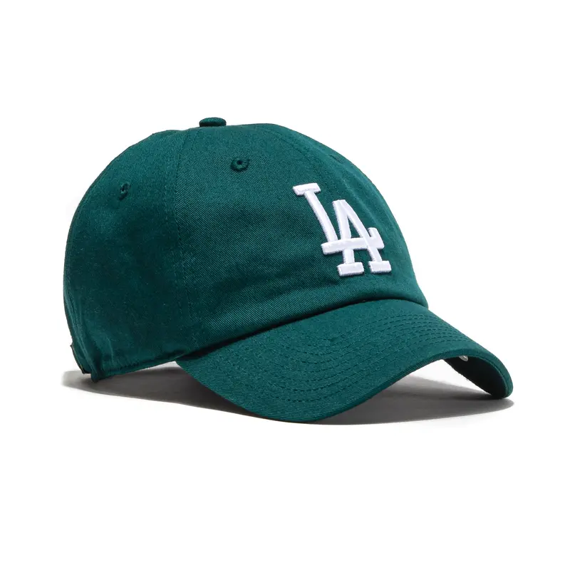 47 Brand Los Angeles Dodgers Cleanup Adjustable Hat – Dark Green & White