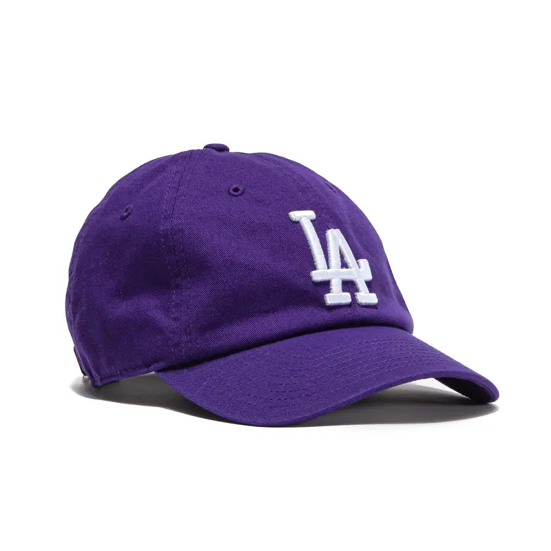 47 Brand Los Angeles Dodgers Cleanup Adjustable Hat – Purple & White