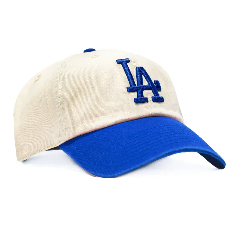 47 Brand Los Angeles Dodgers Cleanup Adjustable Hat – Stone & Royal Blue