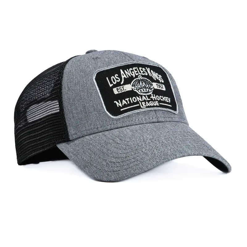 47 Brand MVP Los Angeles Kings Trucker Snapback – Est. 1967 Patch, Charcoal