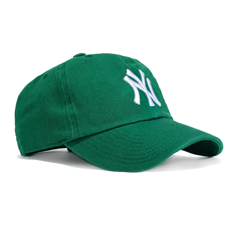 47 Brand Yankees Adjustable Baseball Cap in Kelly Green and White