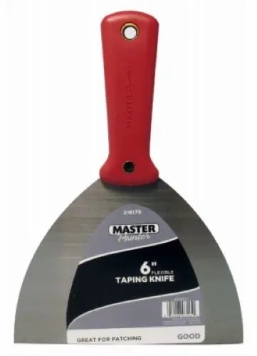 6-Inch Flexible Carbon Steel Taping Knife — Master Painter Model 4838TV (Case of 9)