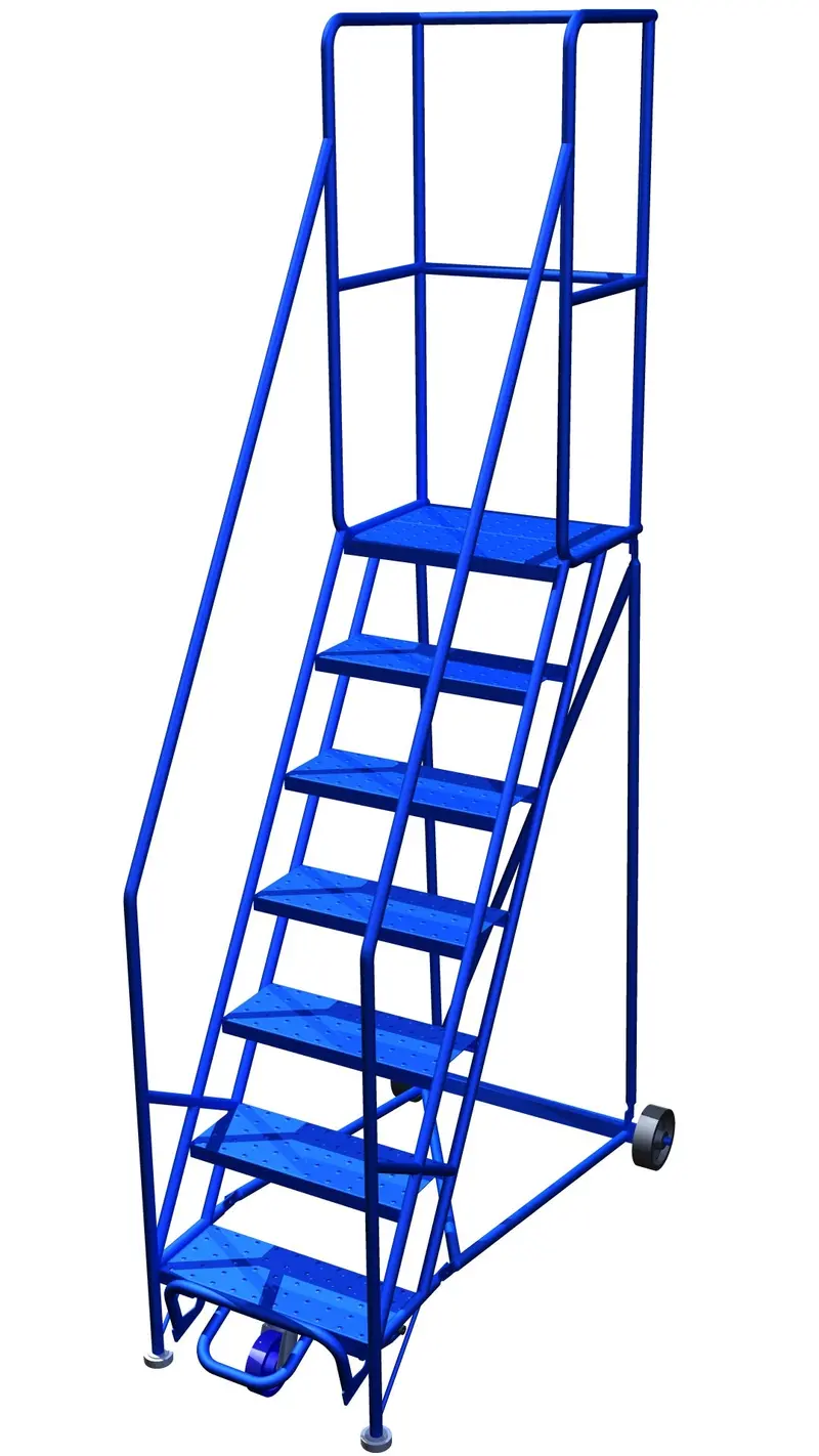 6-Step Narrow-Aisle Ladder Stand – Canway 6H-20 with Slim Profile Design
