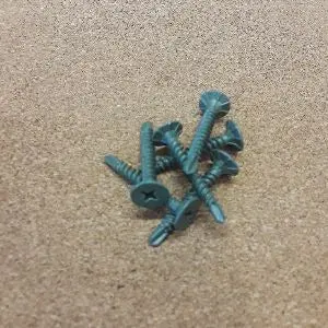 #8 Phillips Wafer Head Cement Board Screw – Exterior-Coated, Self-Drilling
