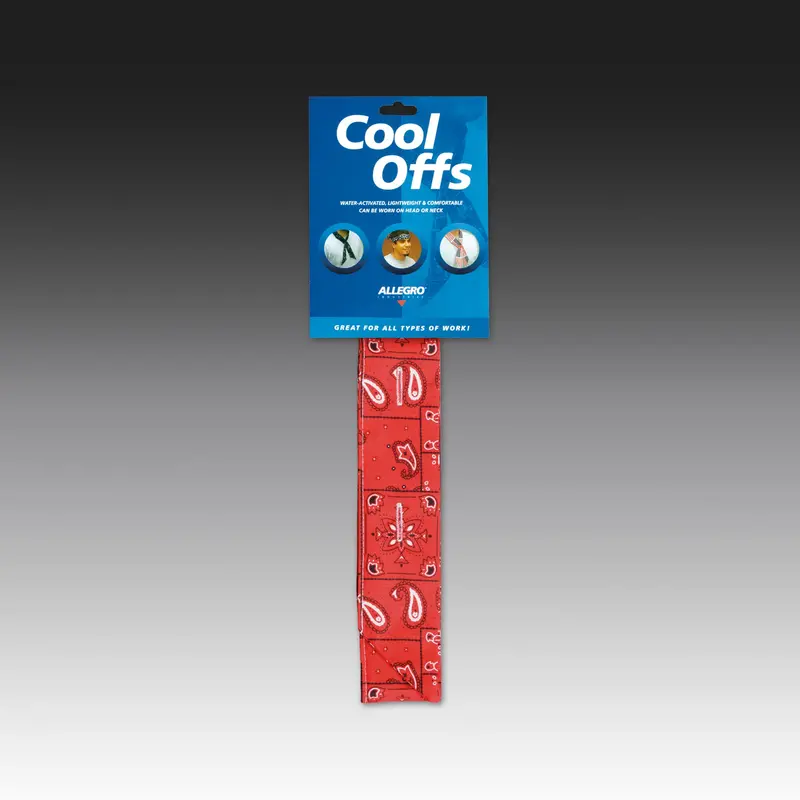 Allegro Cool Offs Evaporative Headband & Necktie – Lightweight Cooling Accessory (Model 8405)