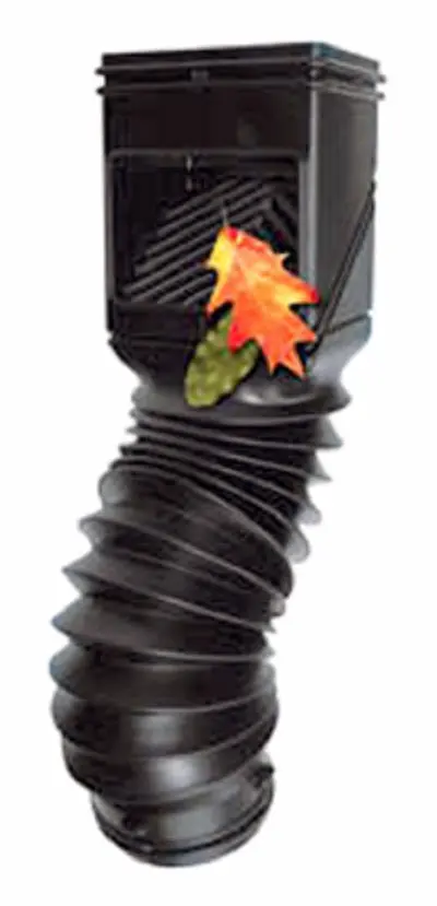 Amerimax 18-Inch Black Flexible PVC Downspout Filter Grate – Pack of 10