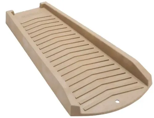 Amerimax Stone Tan Vinyl Downspout Splash Block – 24″ x 11″ x 2″