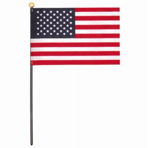 Annin USA Hand Flag – 4″ × 6″ Compact Patriotic Flag with Handle