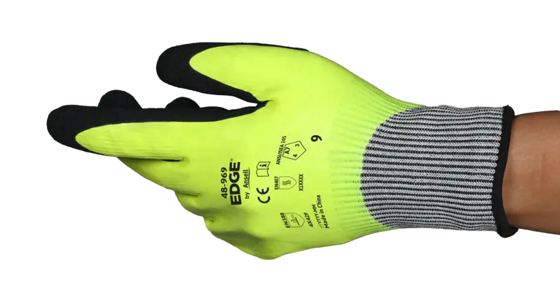 Ansell EDGE Secure Grip Cut-Resistant Oil-Repellent Gloves – 48-969