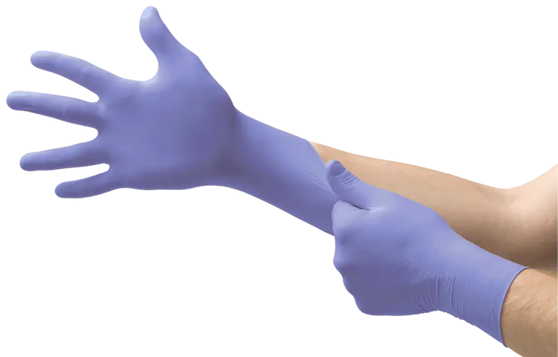 Ansell MICROFLEX SUPRENO Violet Blue Nitrile Disposable Gloves – 100-Count Box (SU-690)