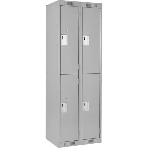 Anthony Steel Clean Line Economy Locker, 2-Door Assembled, 15″W x 15″D x 72″H, Model CL-D-2-15X15X72-A124