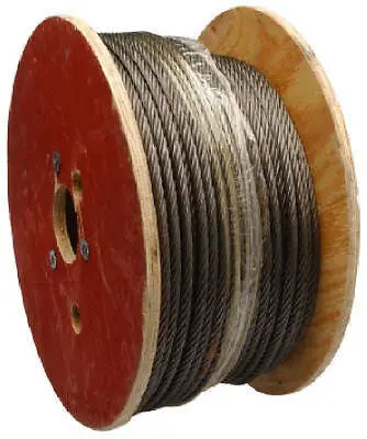 Apex Tool 7008427 Fiber-Core Steel Wire Rope – 1/2 in x 250 ft Spool