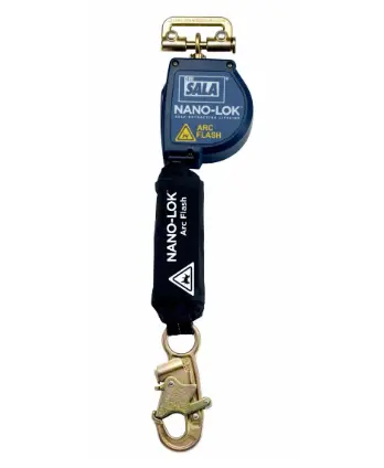 Arc-Flash Rated 8-Foot Self-Retracting Lifeline – 3M DBI-SALA Nano-Lok Quick-Connect SRL, Model 3101541