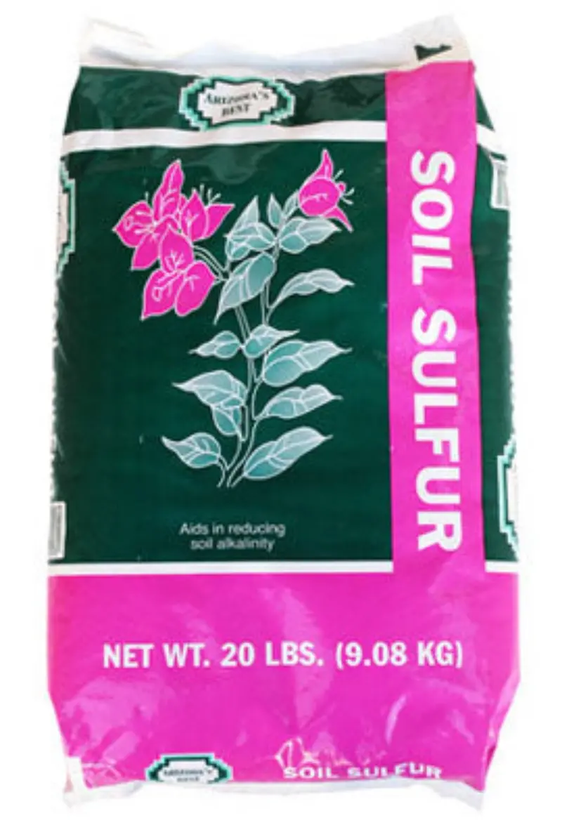 Arizona’s Best Sulfur Soil Conditioner – 20 LB Elemental Sulfur for pH Adjustment