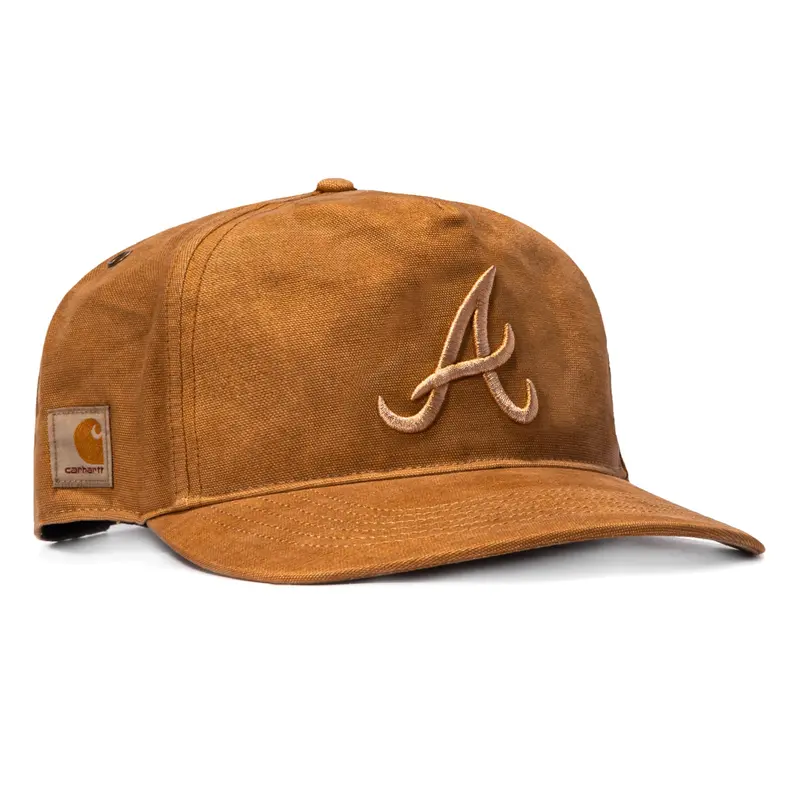 Atlanta Braves Brown Dyed Snapback – 47 Brand × Carhartt