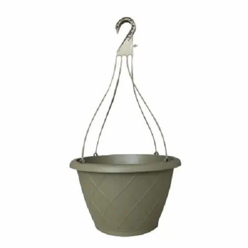 ATT Southern Olive Green Woven Hanging Basket, 12″ (24-Pack)