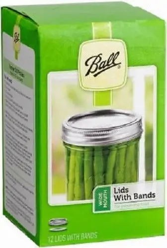Ball Wide Mouth Canning Lids with Bands (12-Pack) – Pack of 9