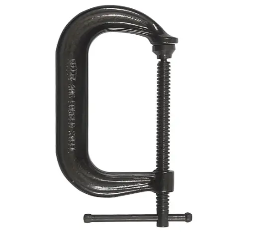 Bessey CDF408 Deep-Throat C-Clamp – Regular-Duty Steel Construction with Wide Opening