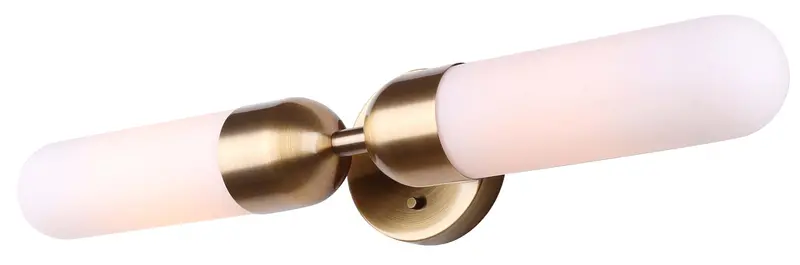 BEVIN Dual-Finish Wall Sconce – Canarm Gold or Matte Black Accent Light, Model IWF1126A02