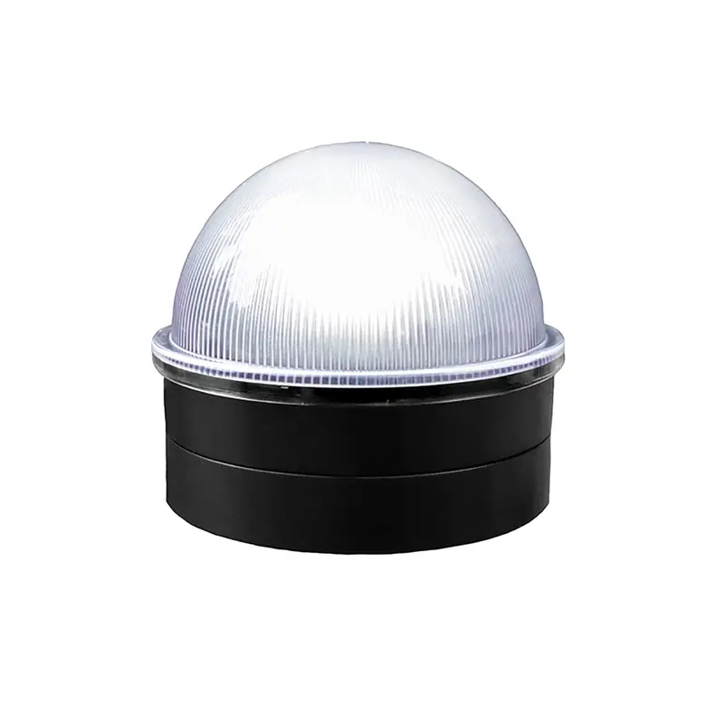 Black Chainlink-Style Solar Post Cap – Classy Caps Summit CH2233B for Metal Fences
