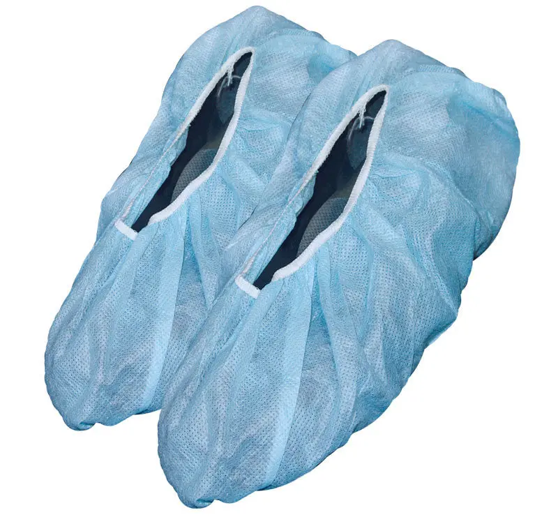 Blue Polypropylene Shoe Covers – Ronco Easy Breezy Disposable Booties (Bag of 100)