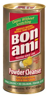Bon Ami Polishing Cleanser Powder – 14 oz Can, Pack of 18