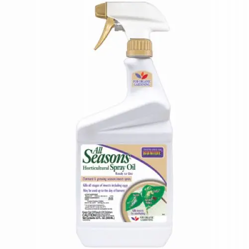 Bonide All Seasons Horticultural Spray Oil – 1-Quart Ready-to-Use Bottle, Pack of 12