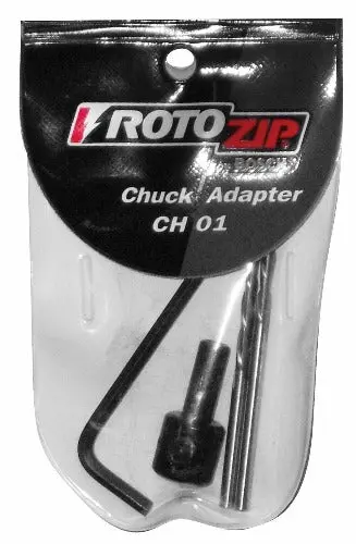 Bosch CH01 RotoZip Router Collet Chuck Adapter Kit – Set of 5