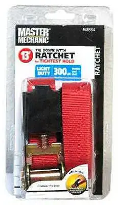 Boxer MM46 1-Inch x 13-Foot Heavy-Duty Ratchet Tie-Down Strap – Pack of 12