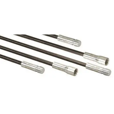BR0307 Fiberglass Chimney Cleaning Rod Kit – 5-Piece Threaded Rod Set for Safe Liner Maintenance