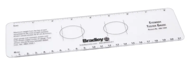 Bradley 269-1444 Eye Wash and Eye/Face Wash Station Test Gauge
